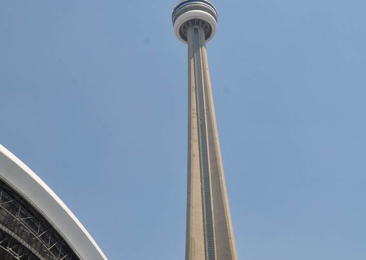 9-CN Tower over the Skydome (Rogers Centre), Toronto
